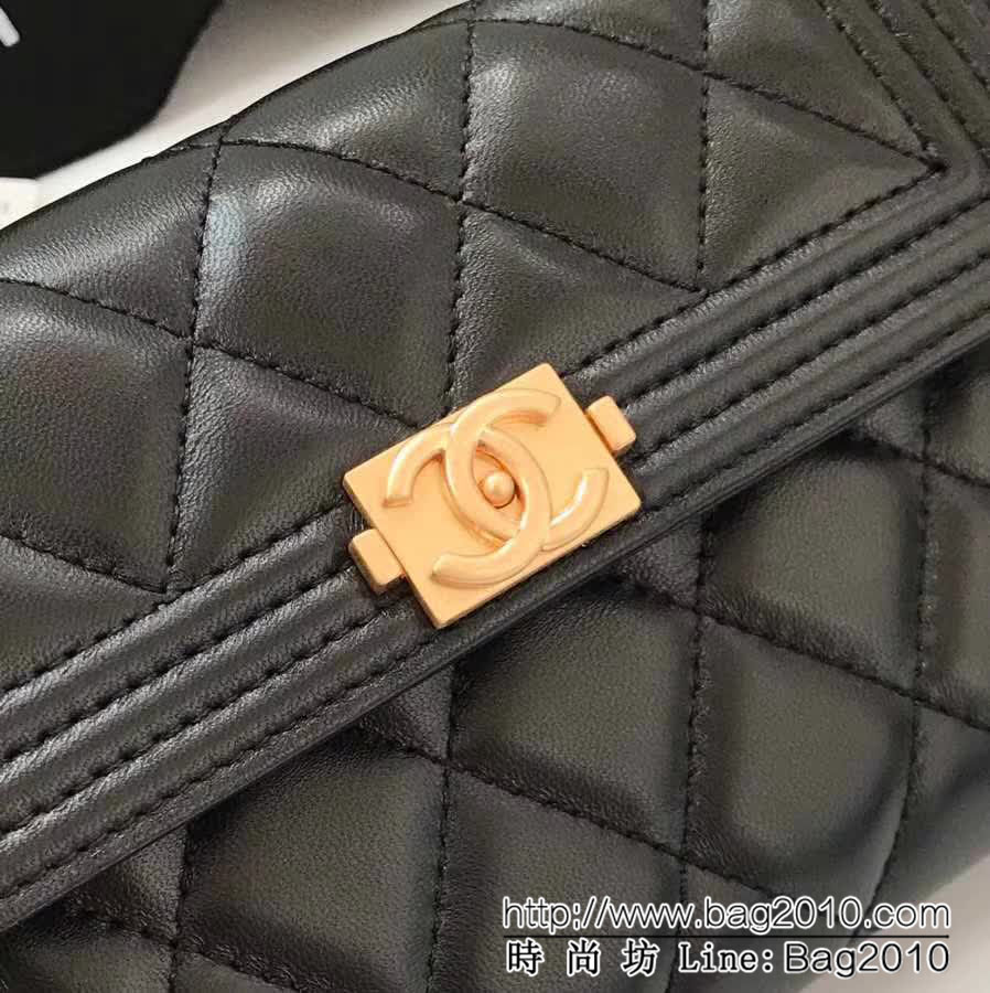 CHANEL香奈兒 海外原單走私貨 進口綿羊皮 女款長錢包 A84302  DJC2497